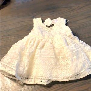 Ivory Lace Dress Baby Girl 0-3 M